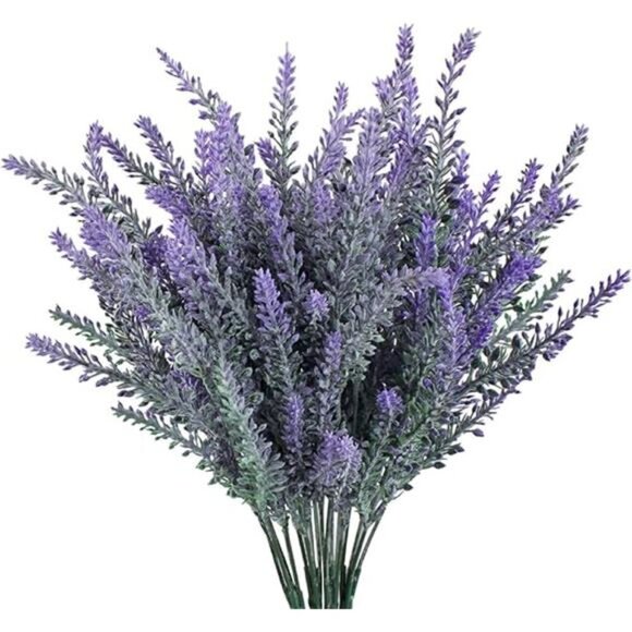 Purple Artificial Lavender Flowers 4pcs Wedding Home Table Decor Bouquet - Picture 7 of 7